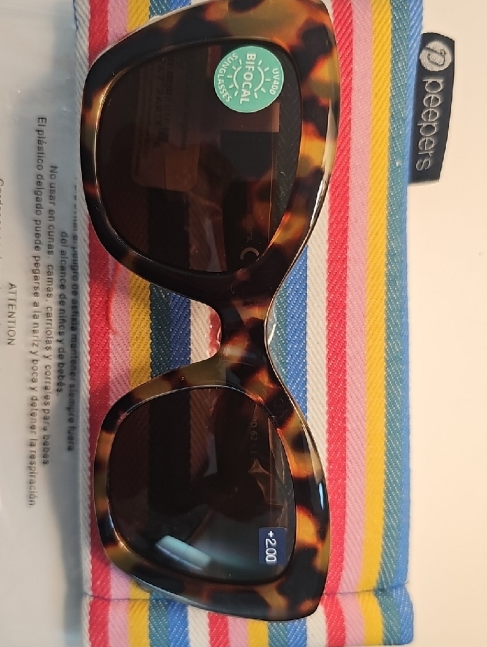 Peepers Tortoiseshell Oversized Women's Sunglasses - Brown